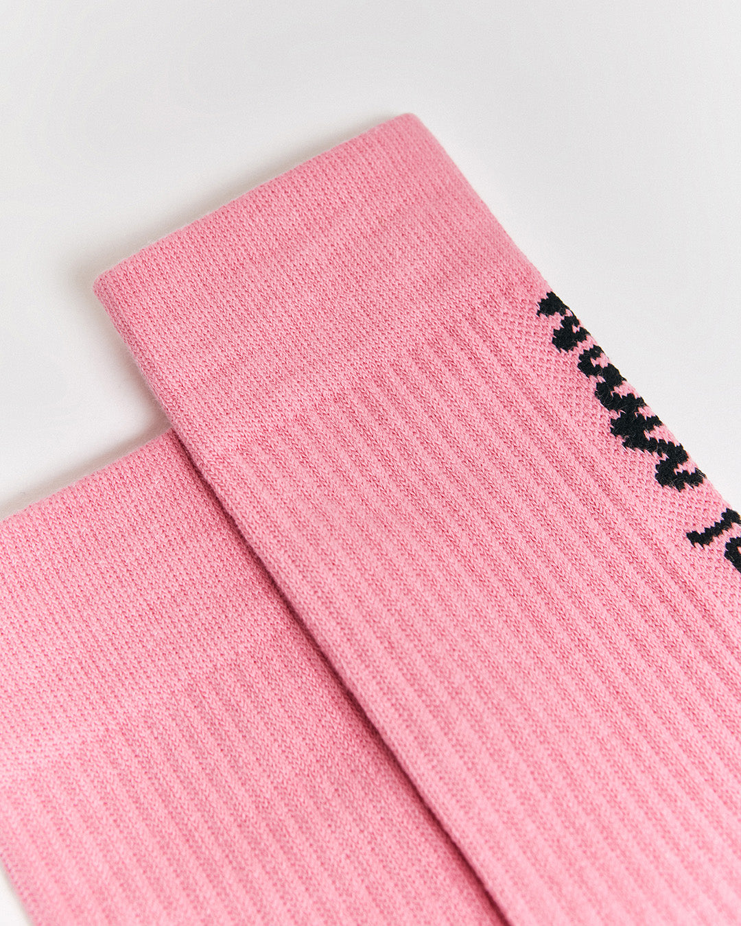 PINK CREW SOCKS JACQUARD