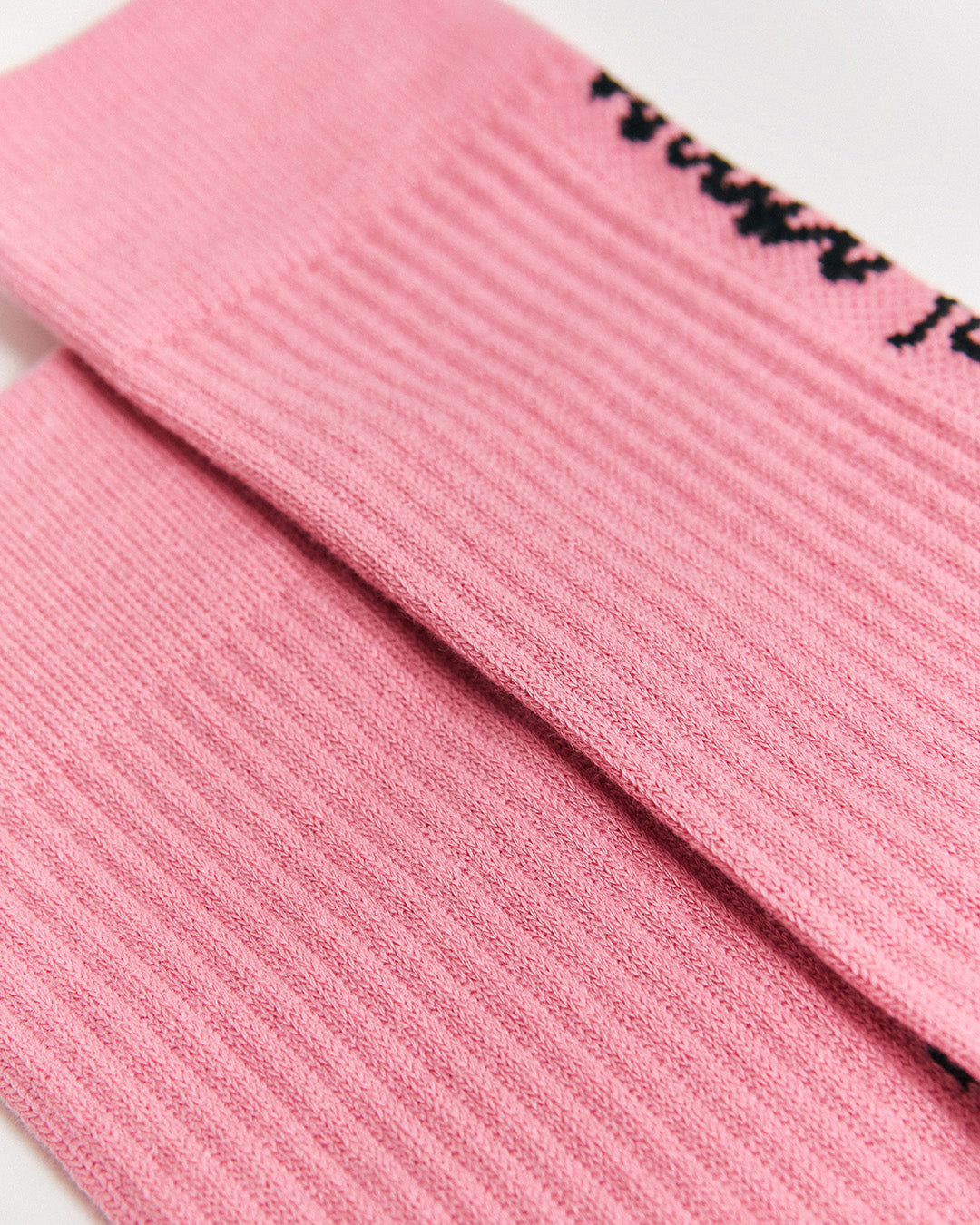 PINK CREW SOCKS JACQUARD